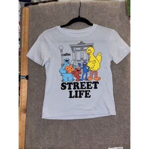Youth Sesame Street T Shirt Street Life Size 7/8 Big Bird/Cookie Monster/Elmo